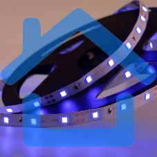 Лента светодиодная открытая, 8 мм, IP23, SMD 2835, 60 LED/m, 12 V, цвет свечения синий