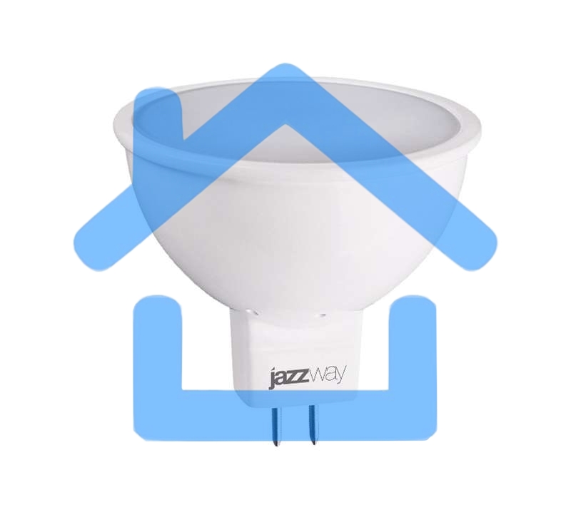 Лампа светодиодная PLED-ECO-JCDR 5Вт 3000К тепл. бел. GU5.3 400лм 220-240В JazzWay 1037077A