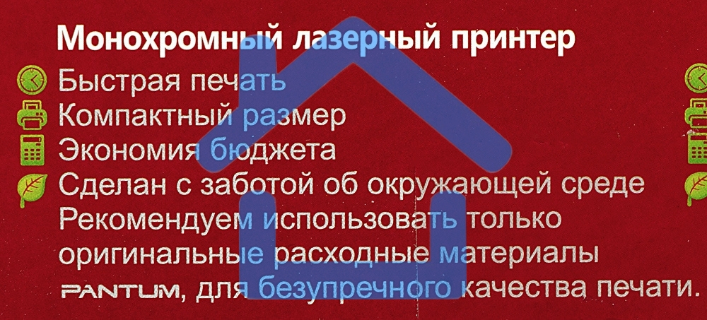 Принтер лазерный Pantum P2500, А4, ч/б, печ. до 22 стр/мин, 1200x1200 dpi, USB