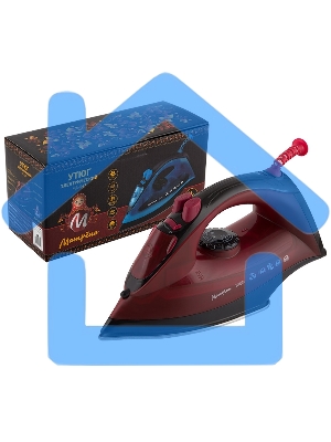 Утюг Матрена MA-047 вишневый (2200Вт, пар, спрей, пар.удар, самооч., стальная подошва)