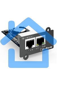 Карта удаленного управления CyberPower SNMP для источника бесперебойного питания серий OL, OLS, PR, OR, ПО PowerPanel® Business Edition, совместимость с ENVIROSENSOR, 0.15х0.15х0.07м., 0.2кг. Remote management SNMP card for OL, OLS, PR, OR series UPSs, Po