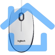 Мышь проводная Logitech M100 белый, 1000 dpi, USB, кнопки - 3