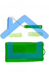 Малярный набор для работ по дереву: кювета 150 мм х 290 мм и мини-валик 110 мм Сибртех