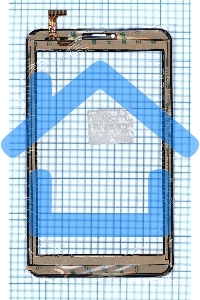 Сенсорное стекло (тачскрин) для Prestigio Grace 5588 4G, черное