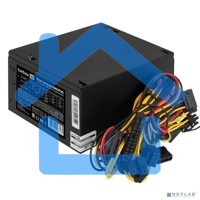 Блок питания ExeGate 800NPXE (EX292177RUS), 800Вт, 120мм, черный