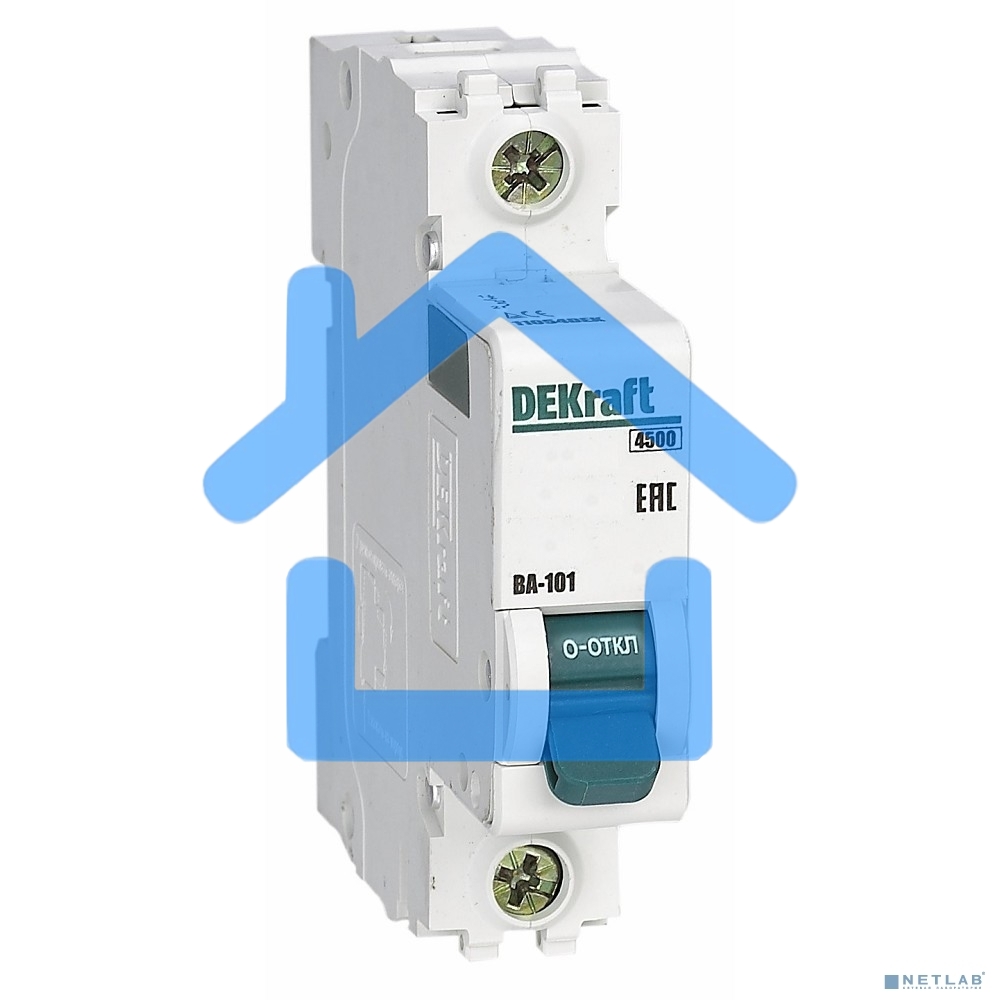 Выключатель автоматический Dekraft 1п C 16А 4.5кА ВА-101
