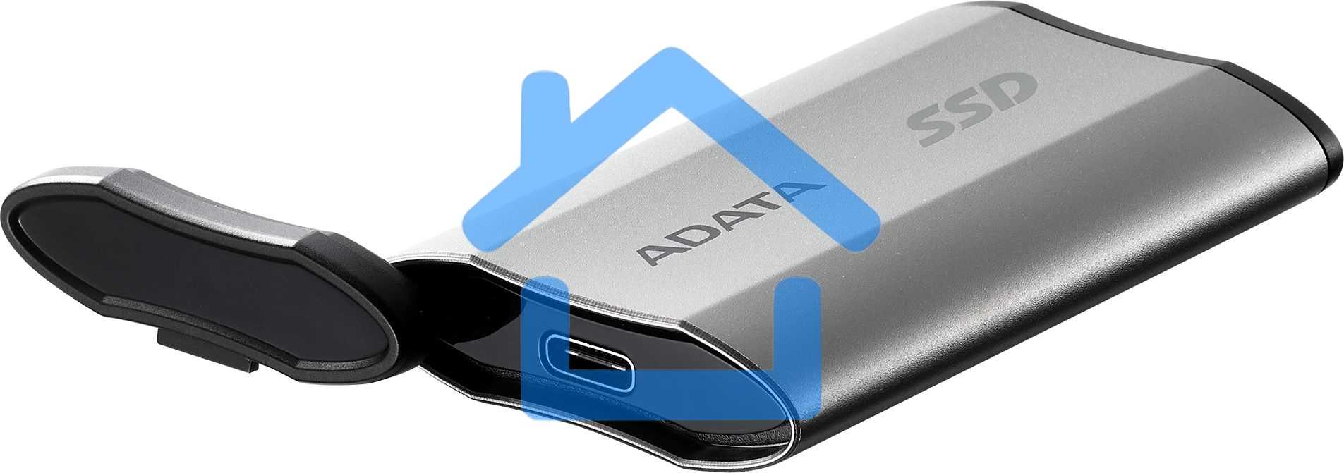 Внешний накопитель SSD   A-DATA SD810, External, USB 3.2 Type-C, 500Gb [R/W -2000/2000 MB/s] серый