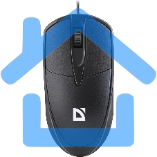 Мышь проводная Defender Trace MB-989 черный, 1000 dpi, USB, кнопки - 3