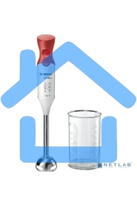 Блендер погружной Bosch MSM64110 450Вт белый/красный