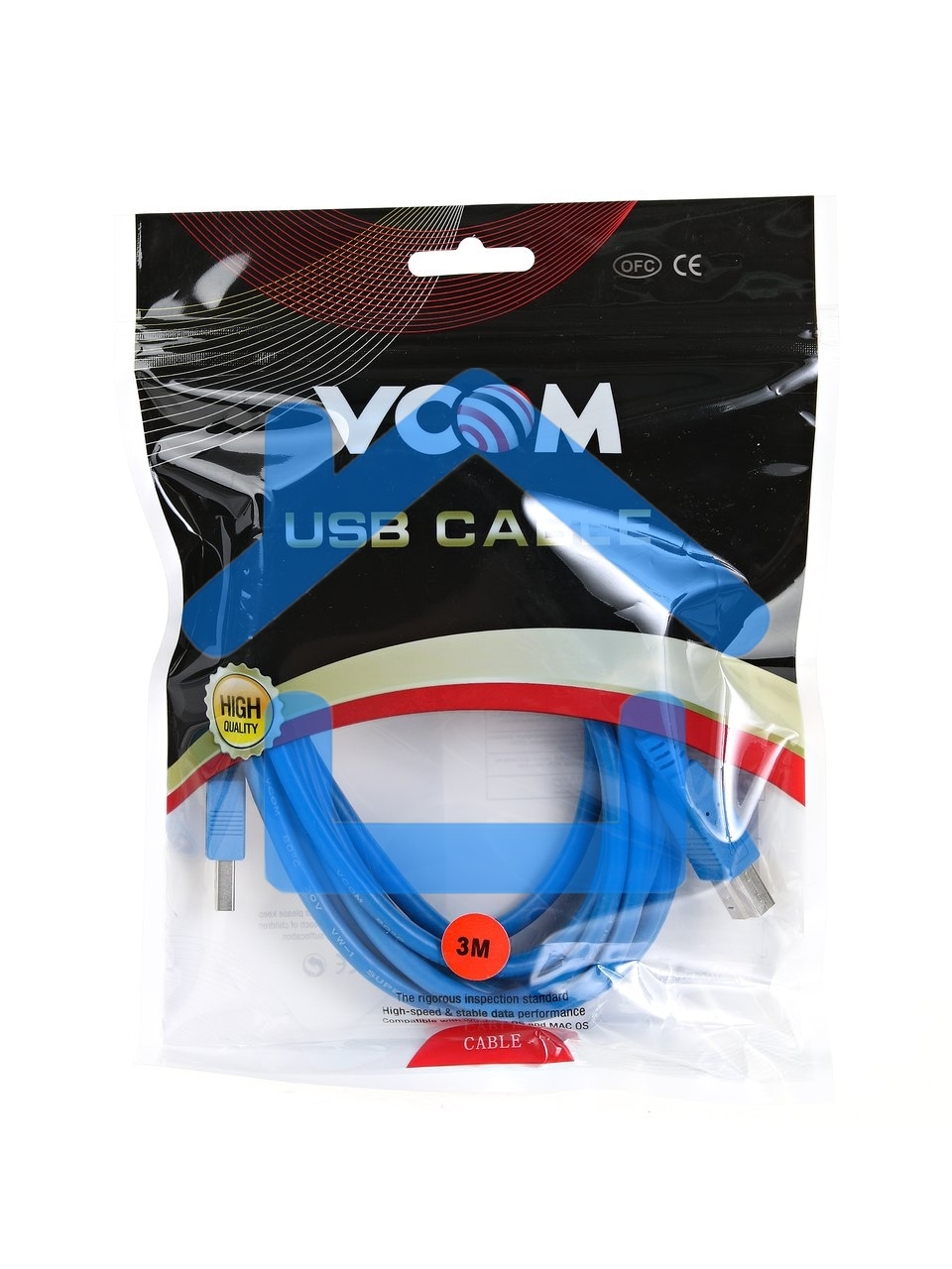 Кабель соединительный VCOM USB3.0 Am/Bm 3m (VUS7070-3M)
