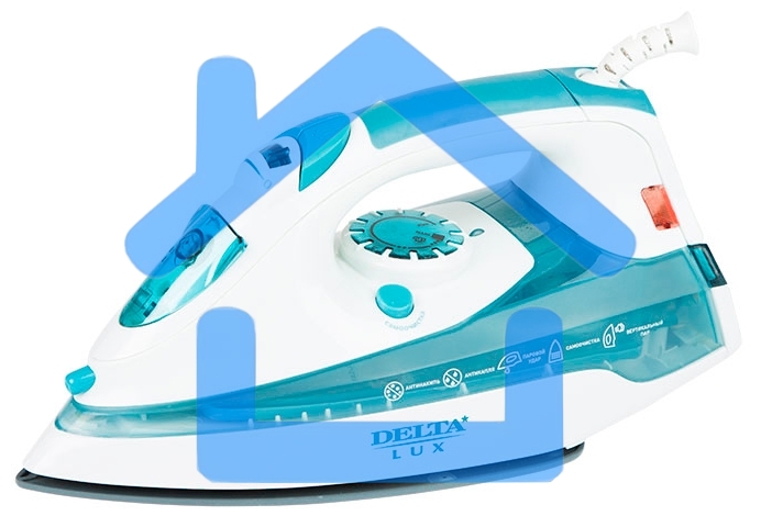 Утюг Delta LUX DL-710 белый с серо-голубым