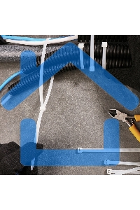 Хомут-стяжка кабельная нейлоновая Rexant 500 x4,8 мм, белая, упаковка 100 шт.