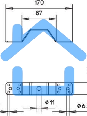 Соединитель-перемычка(опора) 288/DIN OBO 5320712