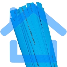 Термоусаживаемая трубка ТУТ 8/4 синяя EKF PROxima tut-8-g-1m EKF