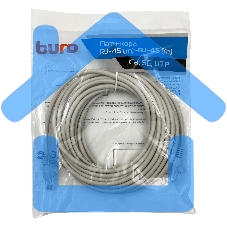 Патч-корд Buro UTP cat5E 7м серый RJ-45 (m)-RJ-45 (m)