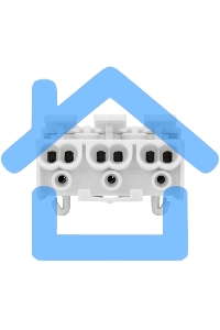Клемма пружинная соединительная КСП 3-полюсная с монтажными ножками (100 шт./уп.) Rexant