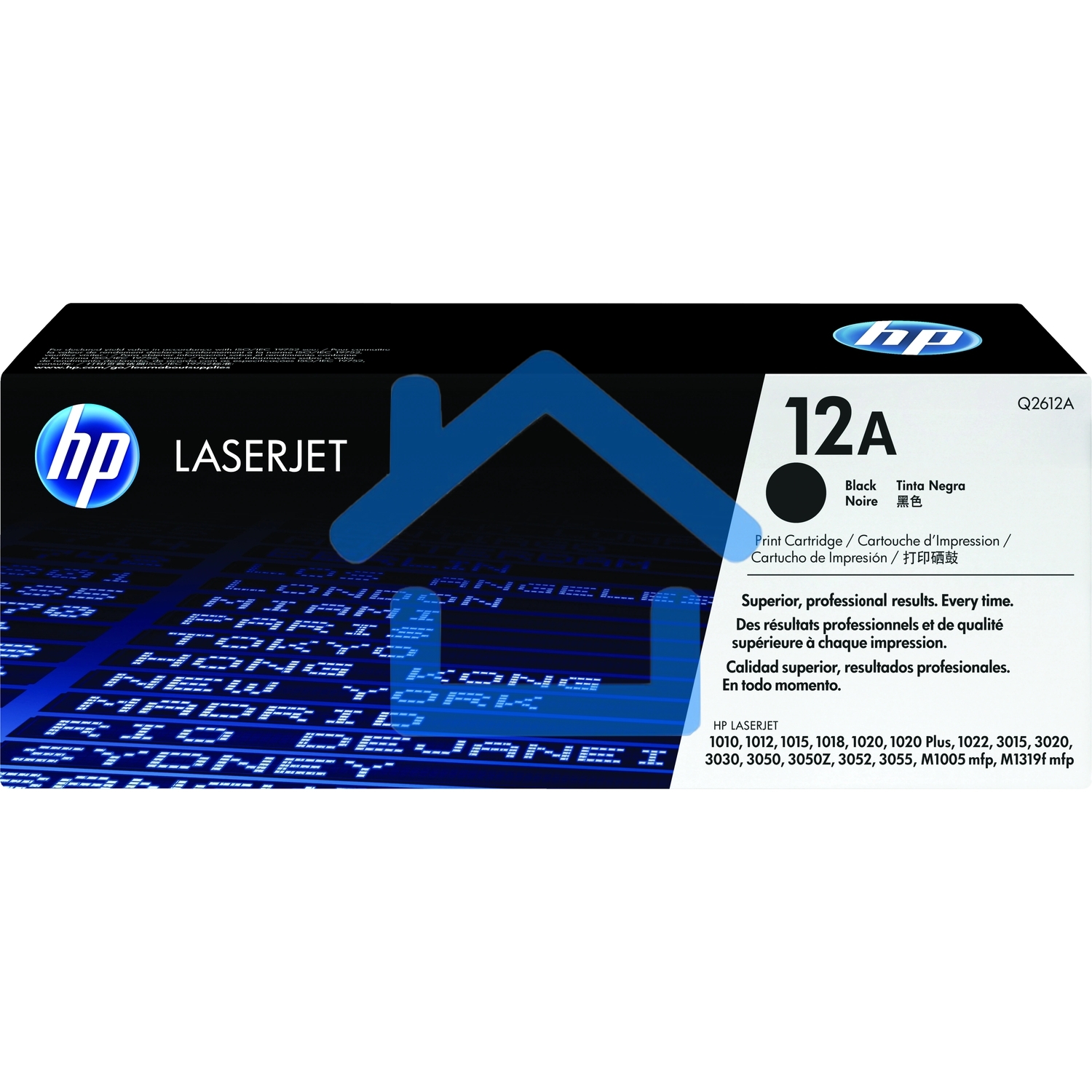 Картридж лазерный HP Q2612A черный для LaserJet 1010/1018/1020/1012/1015/3015/3020/3030 (2000стр.)