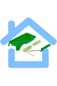 Малярный набор для работ по дереву: кювета 150 мм х 290 мм и мини-валик 110 мм Сибртех