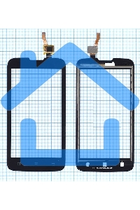 Сенсорное стекло (тачскрин) для Lenovo MCF-045-1620-01-V2 черный