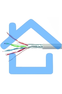 Кабель Cablexpert Россия FPC-5051E-4-CU, FTP indoor 4x2x0.51, медный, кат.5e, однож., 305м, box, серый