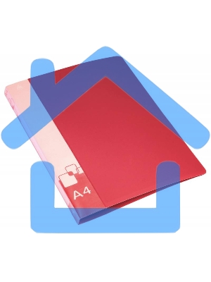 Папка с металлическим зажимом Бюрократ -PZ07CRED A4, пластик, 0.7мм, внутренний и торцевой карман, красный