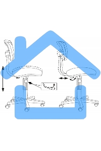 Кресло компьютерное Бюрократ CH-299NX/15-21 спинка сетка черный, сиденье черный 15-21