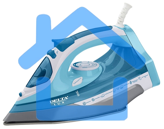 Утюг Delta LUX DL-712 белый с серо-голубым