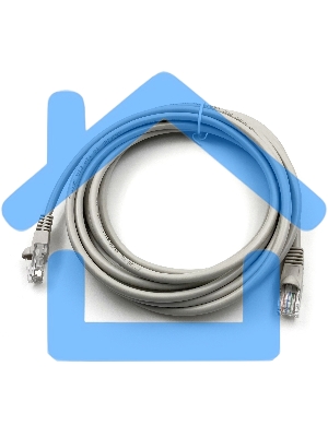 Патч-корд Buro UTP cat5E 5м серый RJ-45 (m)-RJ-45 (m)