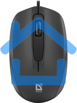 Мышь проводная Defender Alpha MB-507 черный, 1000 dpi, USB, кнопки - 3