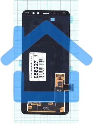 Дисплей для Samsung Galaxy A8 Plus A730F (2018) в сборе с тачскрином (OLED) черный