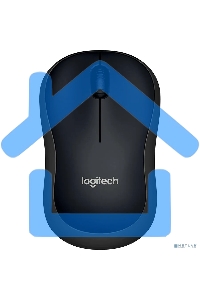Мышь беспроводная Logitech B220 Silent черный, 1000 dpi, радиоканал, USB, кнопки - 3