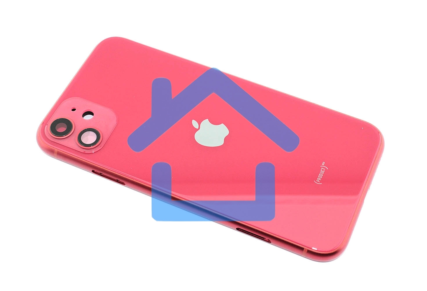 Задняя крышка (корпус) в сборе с рамкой для Apple iPhone 11 красная