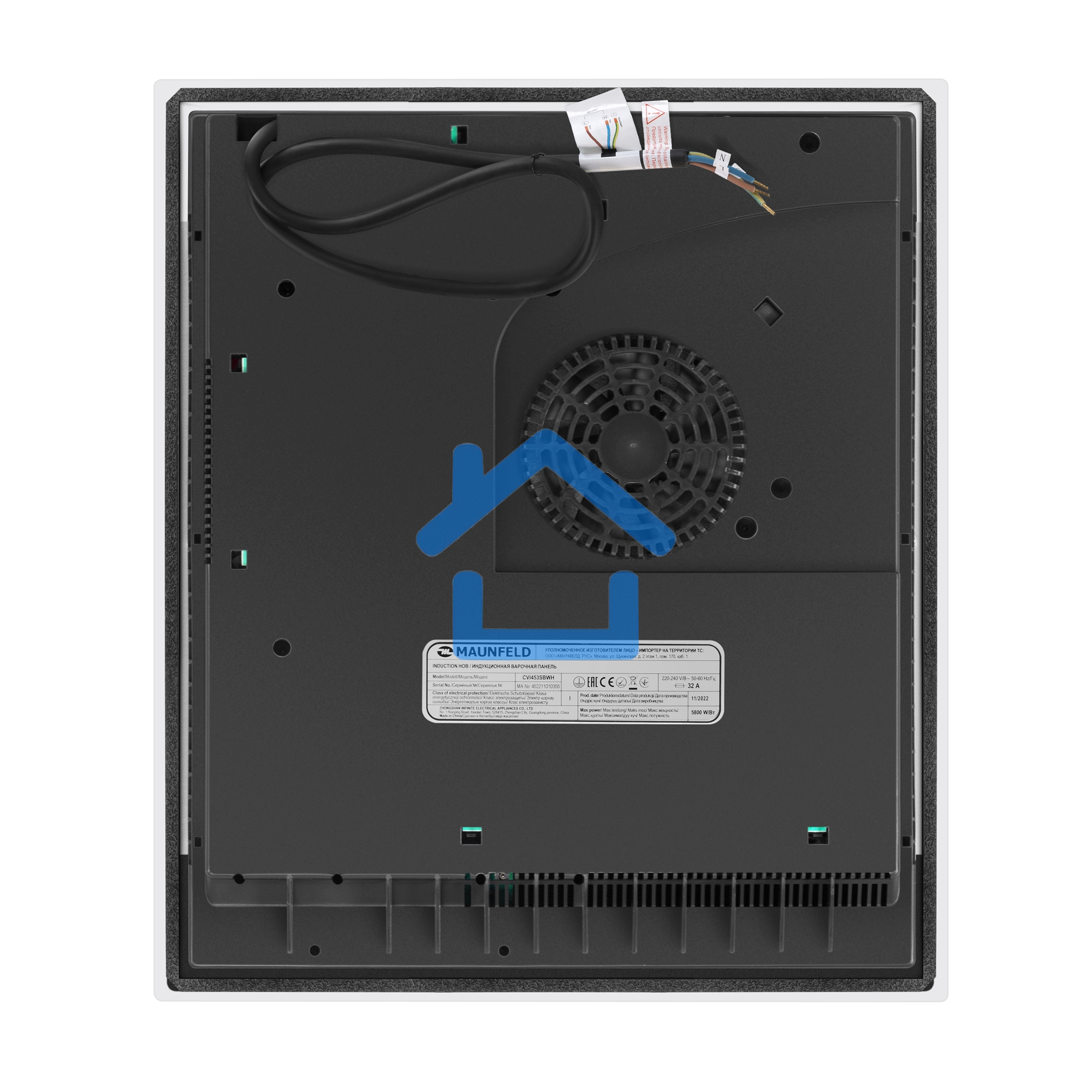 Индукционная варочная панель Maunfeld CVI453SBWH Inverter