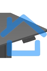 Стол для компьютера Cactus CS-EDL-BBK черный, столешница ДСП, каркас черный