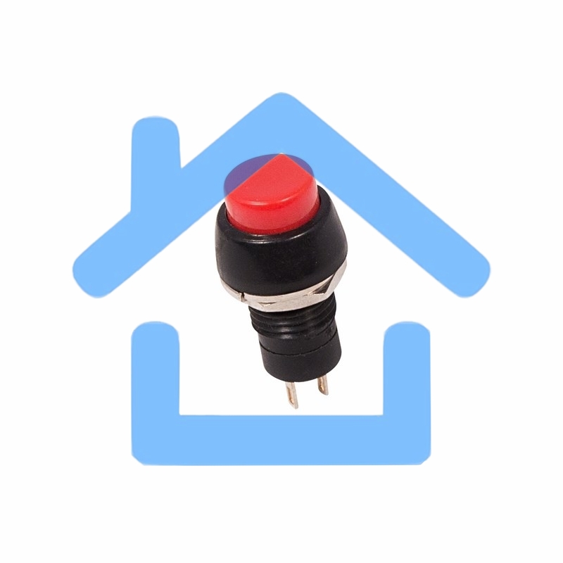 Выключатель-кнопка Rexant 250V 1А (2с) ON-OFF красная Micro