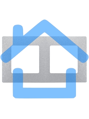 Рамка ETIKA 2 поста алюминий ETIKA Рамка 2 поста алюминий