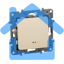 Переключатель с подсветкой, авт., 10AX, сл.кость ETIKA Переключатель с подсветкой, авт., 10AX, сл.кость