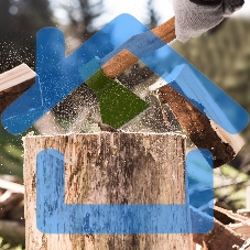 Топор кованный, в сборе, 1200/1550 г, деревянное топорище, 500 мм, Б3 Сибртех