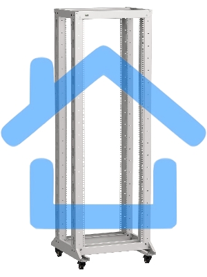 Стойка двухрамная ITK Linea LF35-42U66-2RM 42U 600ммX600мм 700кг серый