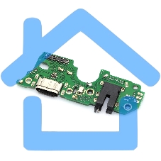 Шлейф (нижняя плата) с разъемом зарядки и микрофоном для OPPO A38