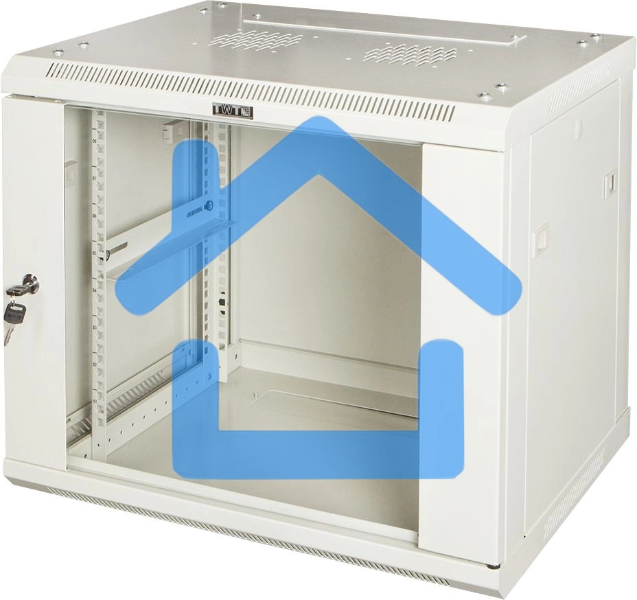 Шкаф коммутационный Lanmaster Pro (TWT-CBWPG-15U-6X4-GY) настенный 15U 600x450мм пер.дв.стекл 60кг серый 350мм 768мм IP20 металл