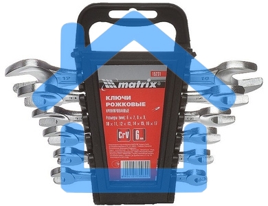 Набор рожковых ключей MATRIX 15231 (17 мм)6 шт.