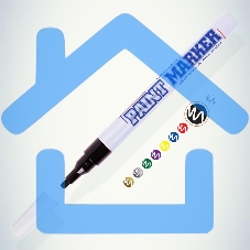 Маркер-краска Slim 2мм нитро-основа черный MunHwa Б0048235