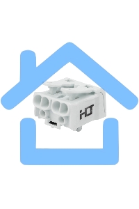 Клемма пружинная соединительная КСП 2-полюсная с монтажными ножками (100 шт./уп.) Rexant