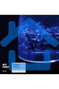 Чайник электрический Kitfort КТ-657, 1.7л, 2200Вт, (корпус: стекло), нержавеющая сталь/черный