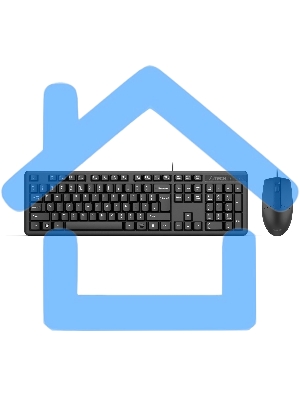 Комплект клавиатура + мышь A4Tech KK-3330 клав:черный мышь:черный USB