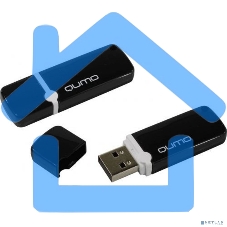 Флешка USB QUMO 16 Gb USB 2.0 Optiva 02 Black, черный корпус (QM16GUD-OP2-black)