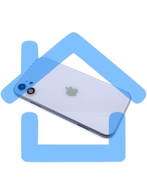 Задняя крышка (корпус) в сборе с рамкой для Apple iPhone 11 фиолетовая