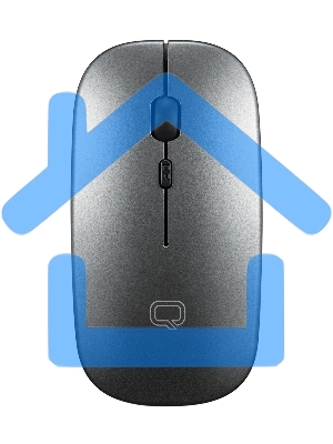 Комплект клавиатура + мышь Qumo Paragon Silver + белый K15/M21, беспроводной 2.4G, клавиатура + мышь, 400 mA