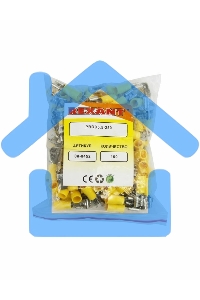 Клемма плоская изолированная гнездо 7.4 мм + штекер - 6.3 мм 4-6 мм² (РПи-О 6.0-(6.3)/РПИо 6.0-7.5) Rexant